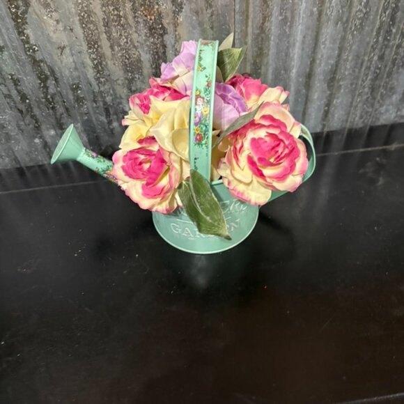 Pioneer Woman Spring Watering Can Faux Floral Arrangement - Picture 2 of 5